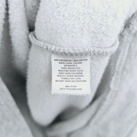 State of Mine Alabama Sweatshirt M Heather Grey Rainbow Raglan Sleeve Thumb Hole - Picture 7 of 9